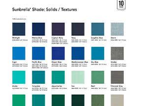 2023/2024 Sunbrella® Shade Fabrics 遮陽麵料係列