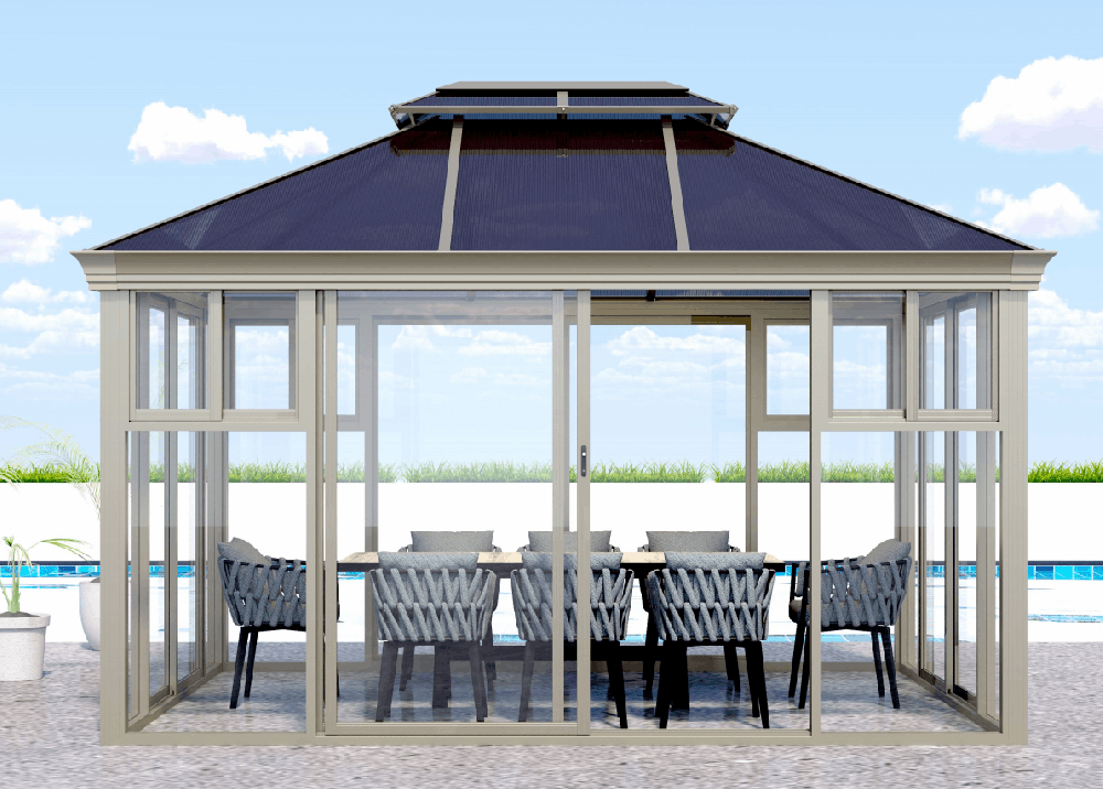 PC板頂陽光房-透明板