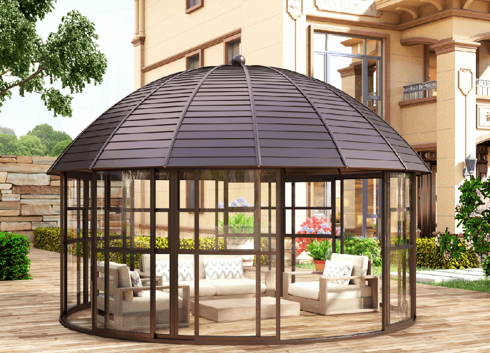 圓形鍍鋅板（bǎn）休（xiū）閑涼亭